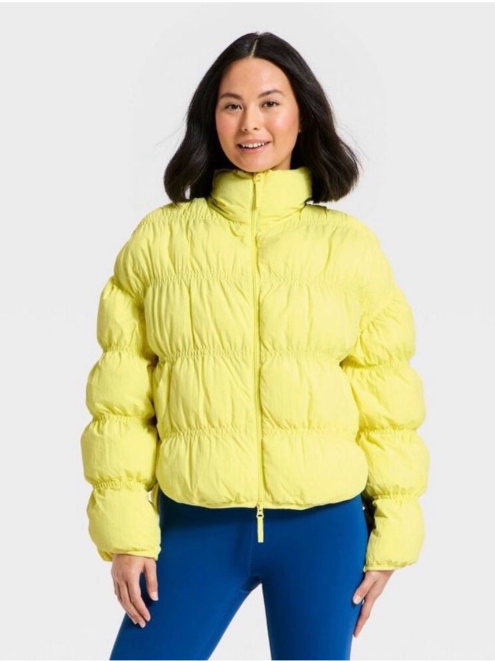 Women’s Puffer Jacket in bright Yellow